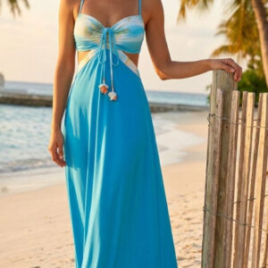Caribbean sea beautiful maxi dress